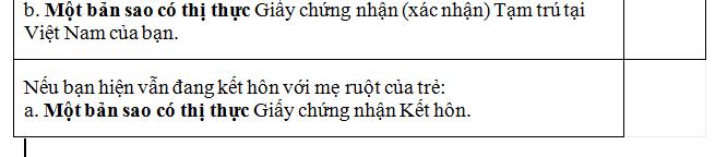 giấy tờ cần chuẩn bị làm quốc tịch úc