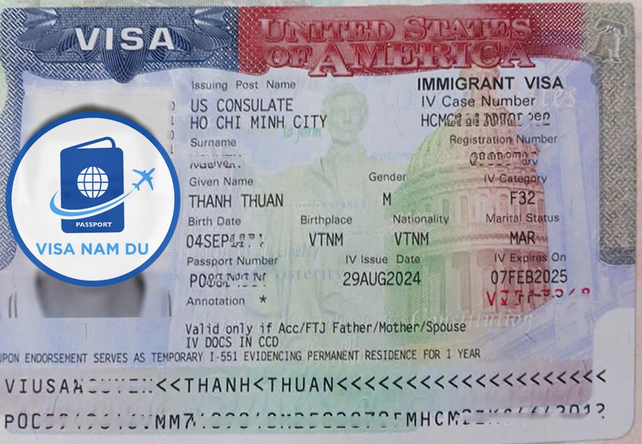 Visa đi Mỹ diện F3 - chú Thuận - 050924